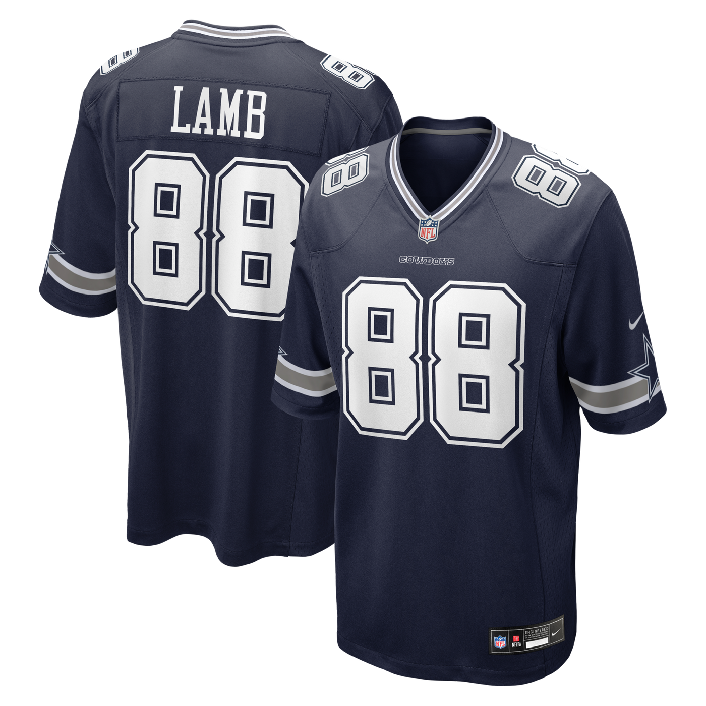Dallas Cowboys CeeDee Lamb Nike Navy Game Jersey