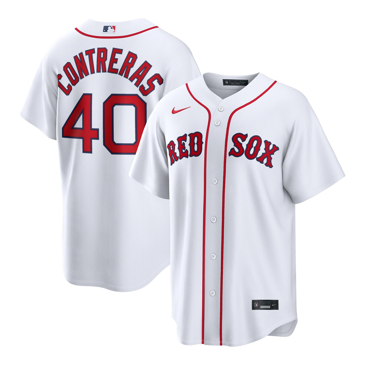 Boston Red Sox Willson Contreras Nike White Home Replica Jersey