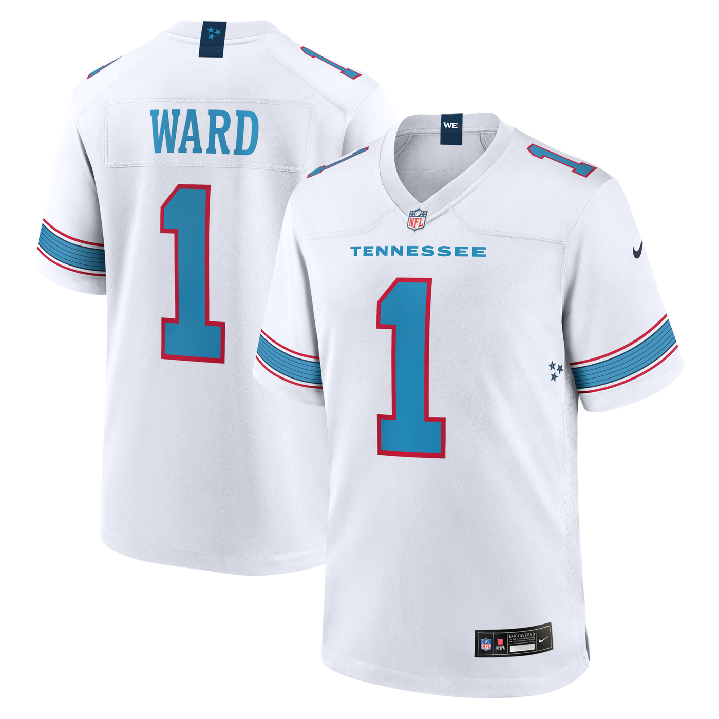 Tennessee Titans Cameron Ward Nike White Game Jersey