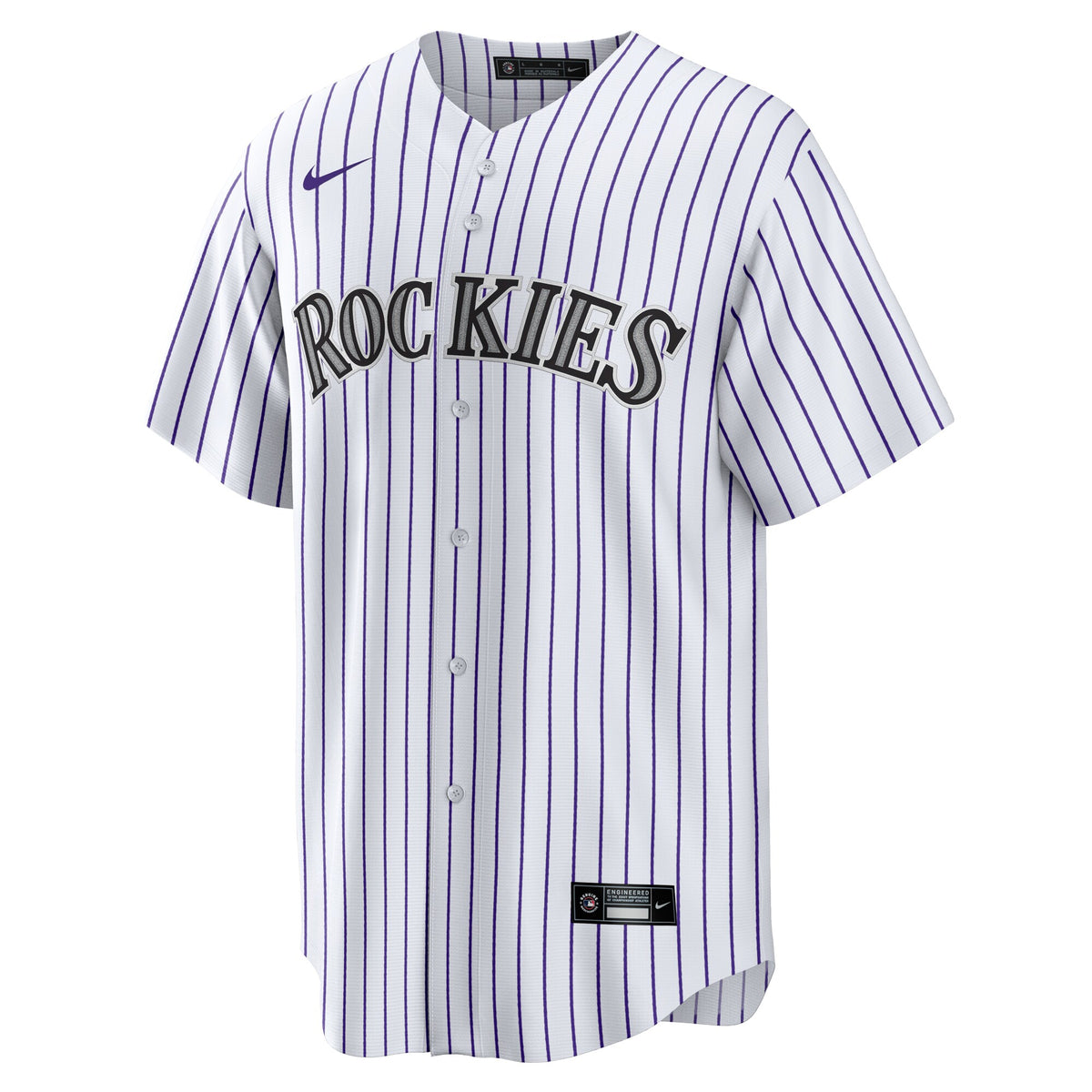 Colorado Rockies White #1 Groom Home Replica Jersey