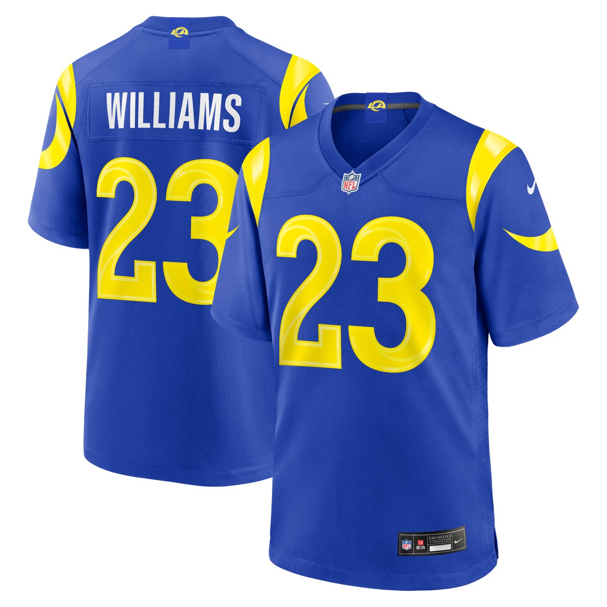 Los Angeles Rams Kyren Williams Royal Team Game Player Jersey