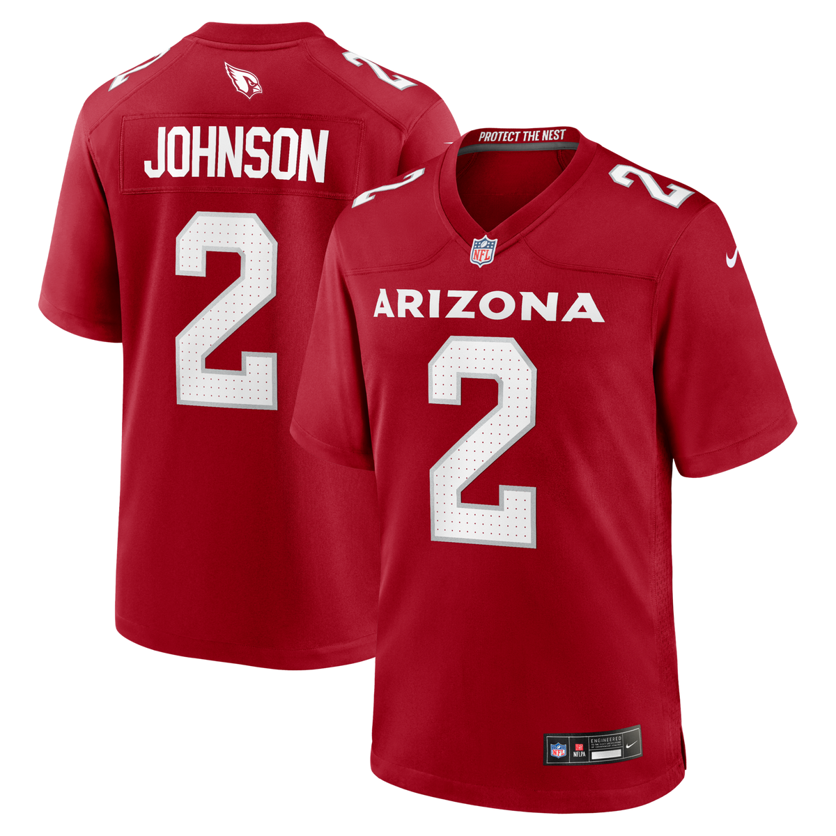 Arizona Cardinals Will Johnson Cardinal Team Game Jersey