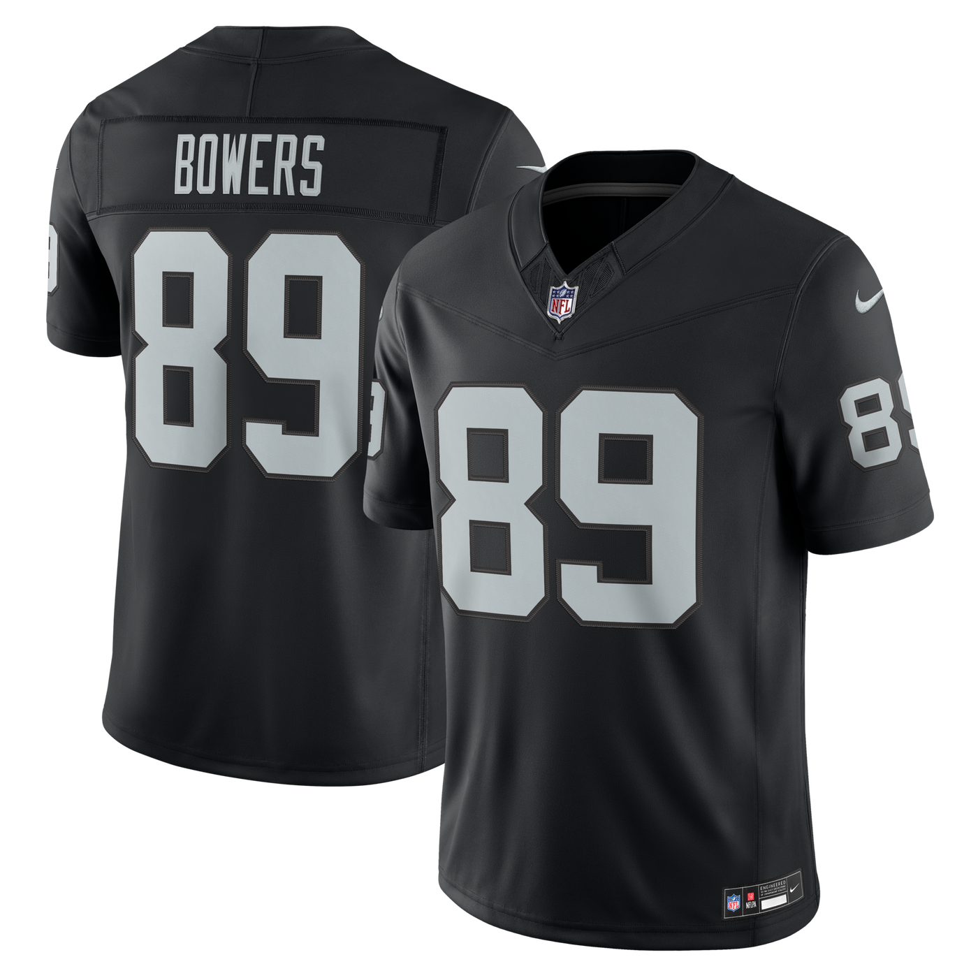 Las Vegas Raiders Brock Bowers Nike Black Team Vapor F.U.S.E. Stitched Limited Jersey