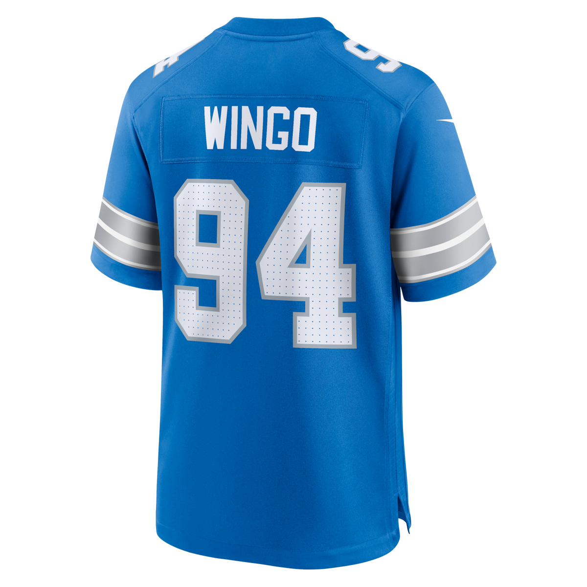 Detroit Lions Mekhi Wingo Blue Team Game Jersey