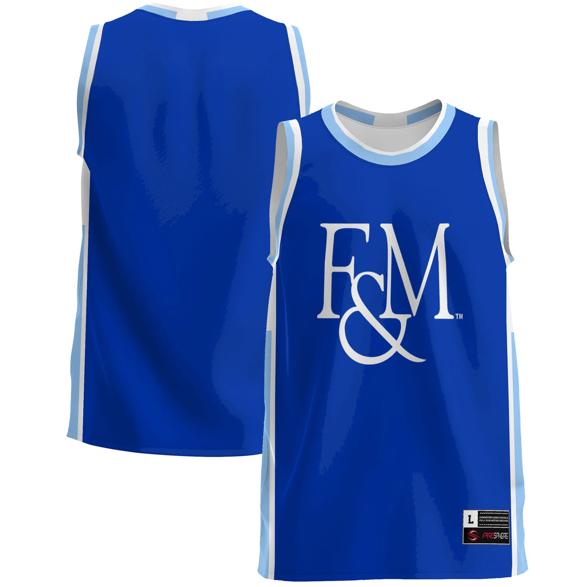 Franklin & Marshall Diplomats GameDay Greats Lightweight Basketball Jersey - Blue
