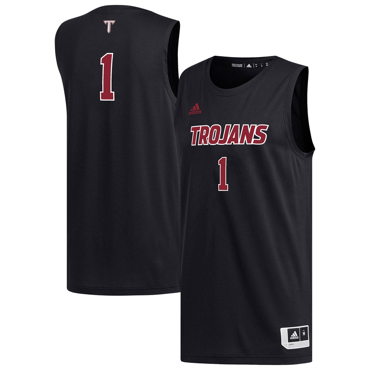 #1 Troy University Trojans Replica Basketball Jersey - Black