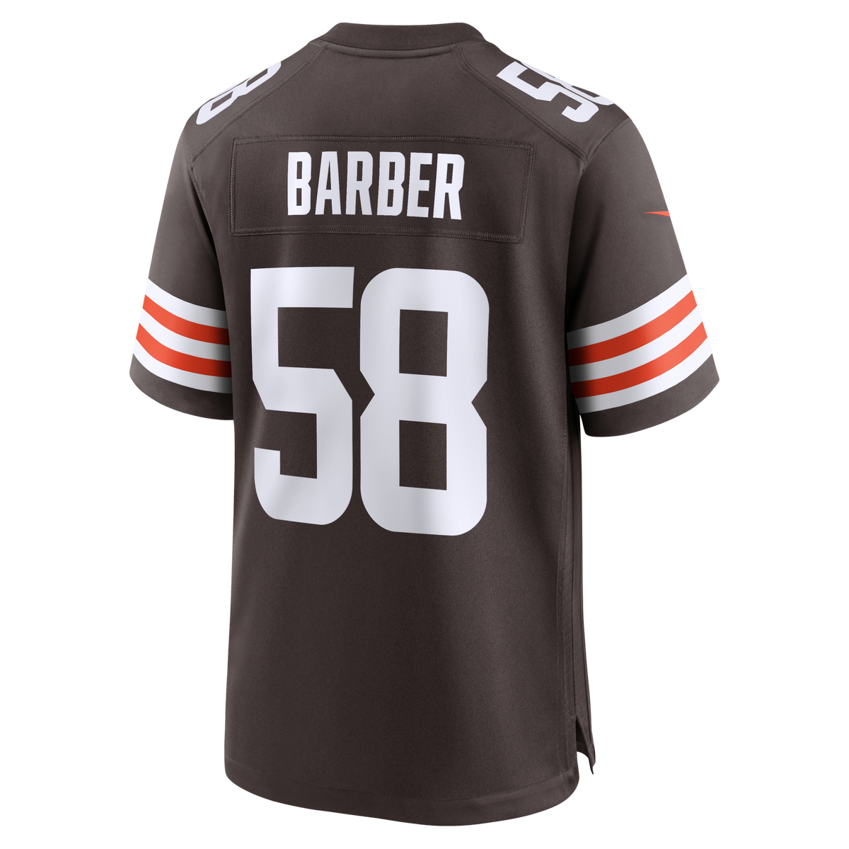 Cleveland Browns Austin Barber Brown Team Game Jersey