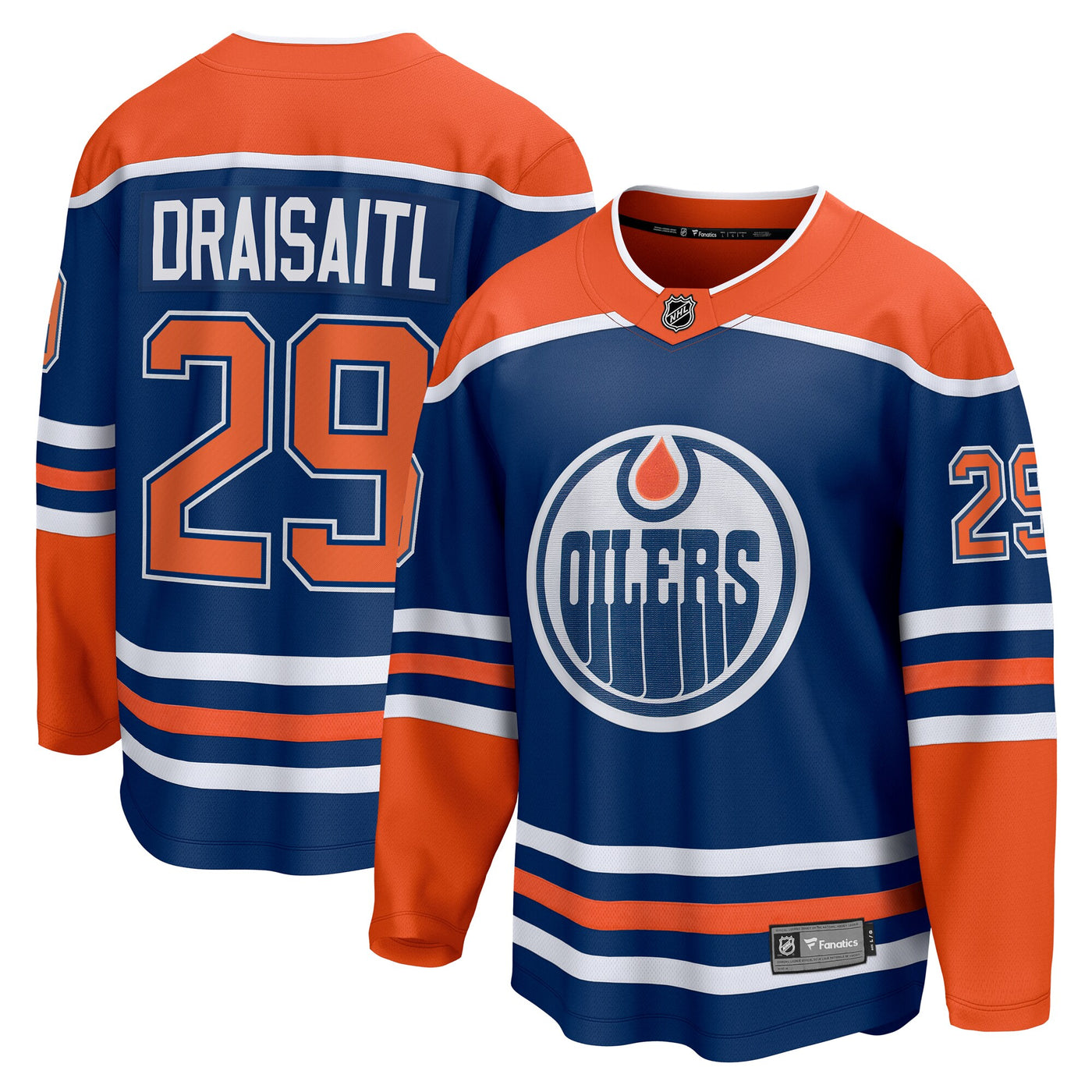 Edmonton Oilers Leon Draisaitl Fanatics Royal Home Breakaway Jersey