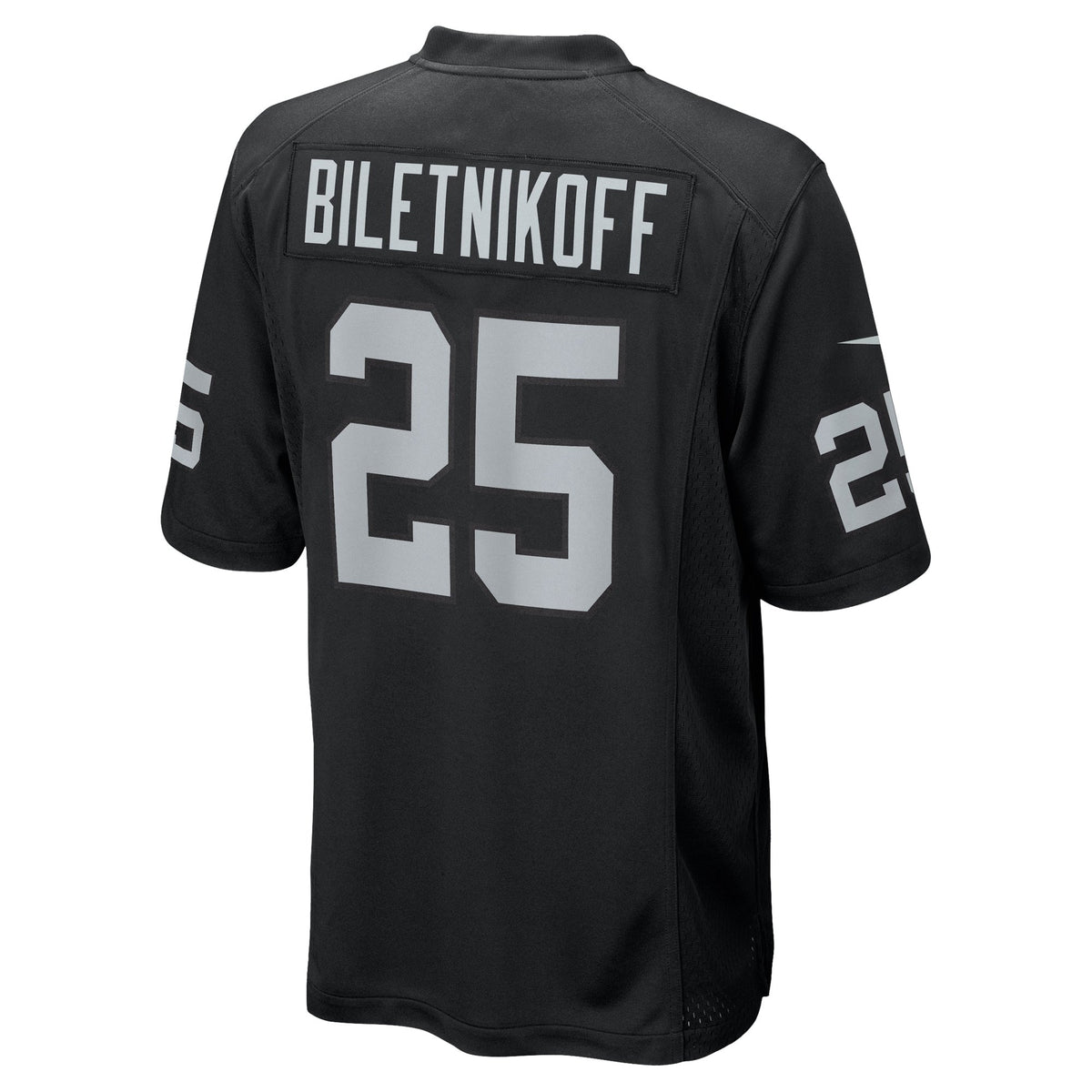 Las Vegas Raiders Fred Biletnikoff Nike Black Game Retired Player Jersey