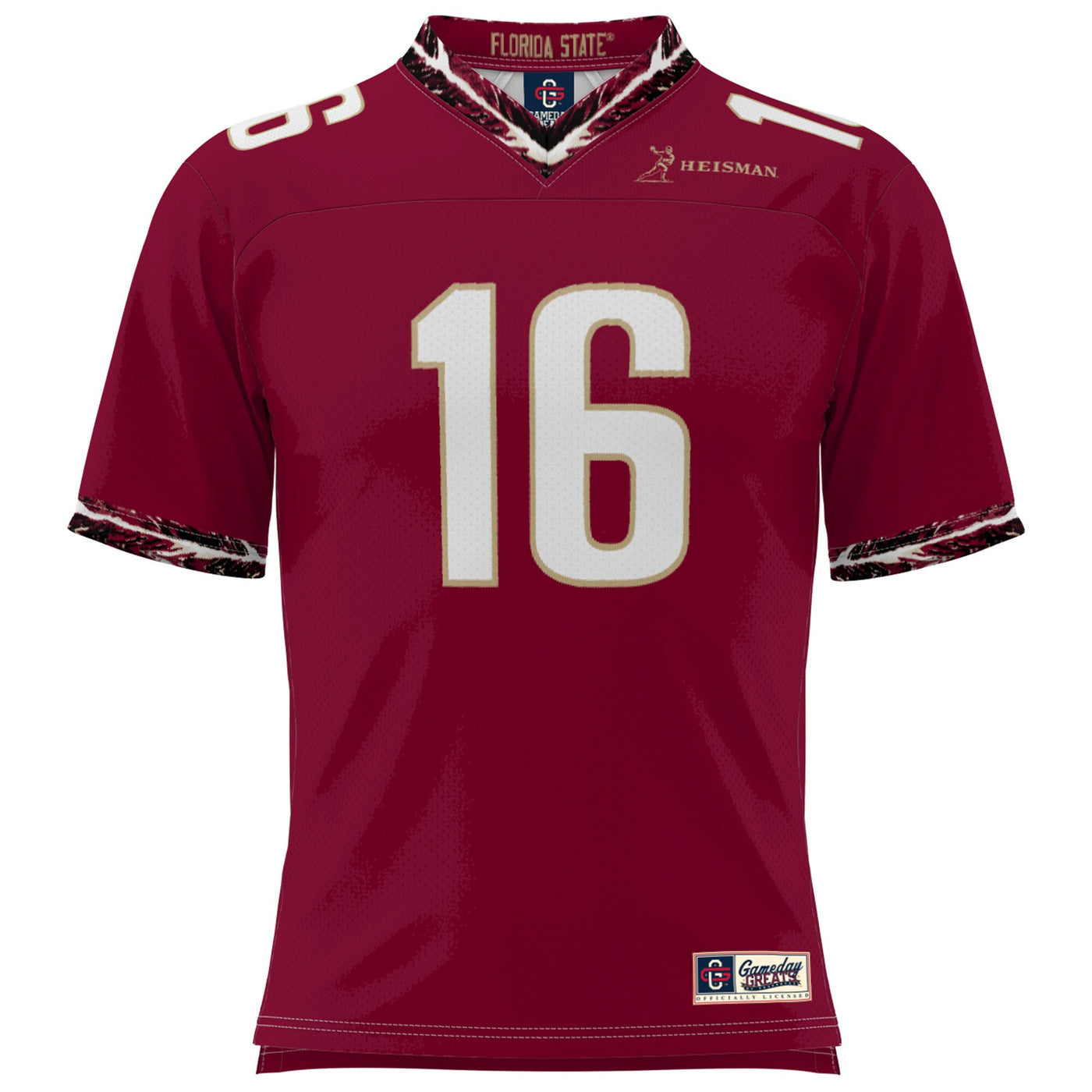 Chris Weinke Garnet Florida State Seminoles Heisman Football Jersey