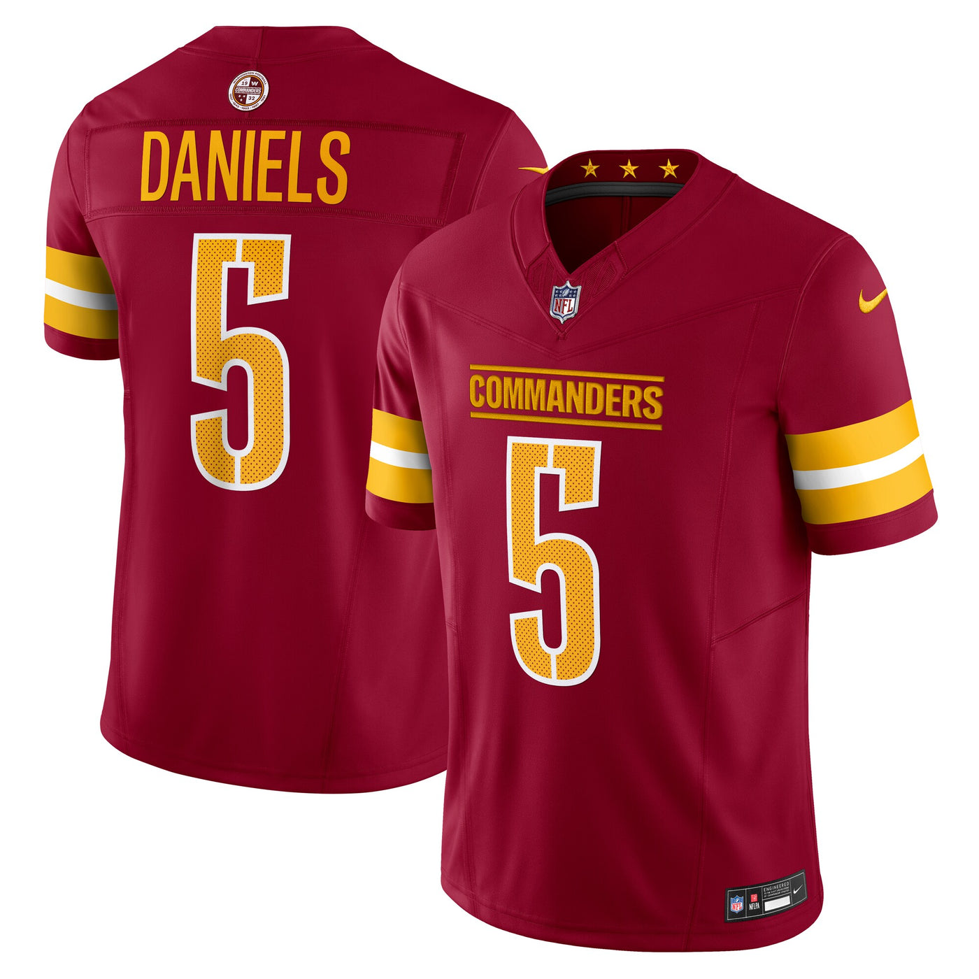 Washington Commanders Jayden Daniels Nike Burgundy Vapor F.U.S.E. Limited Jersey