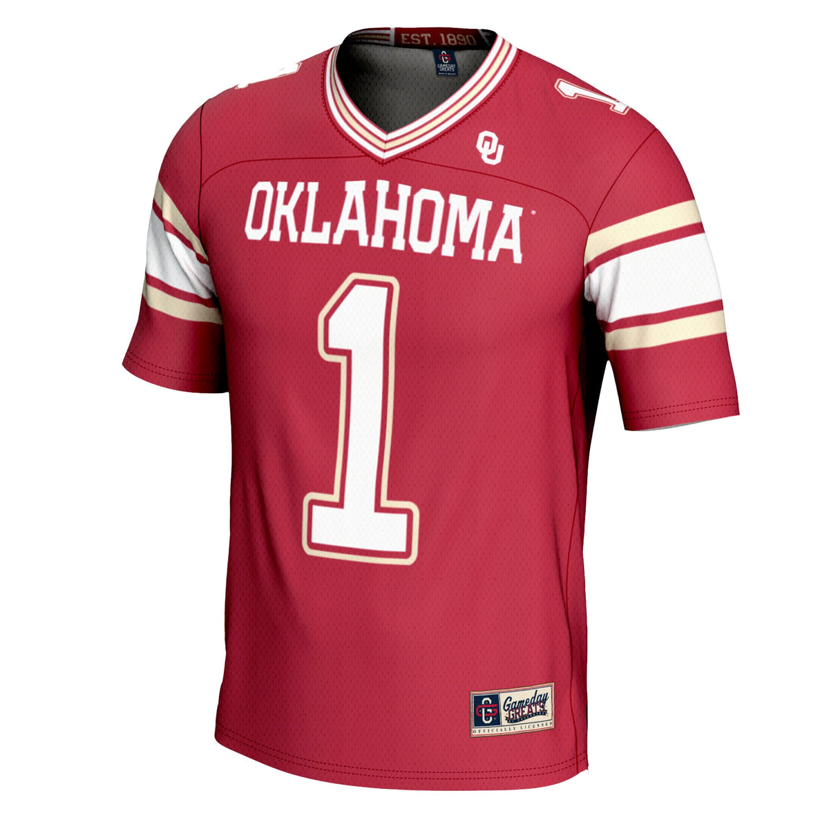 #1 Oklahoma Sooners GameDay Greats Football Jersey - Crimson