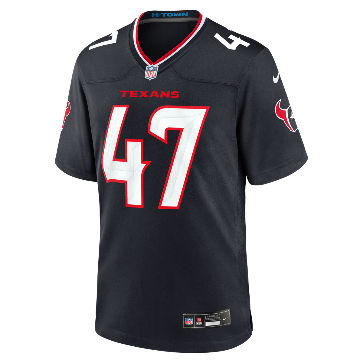 Houston Texans Louis Hansen Navy Team Game Jersey