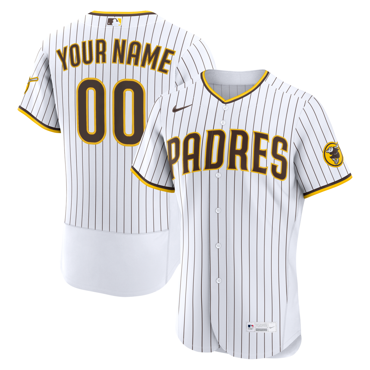 San Diego Padres White Home Authentic Custom Jersey