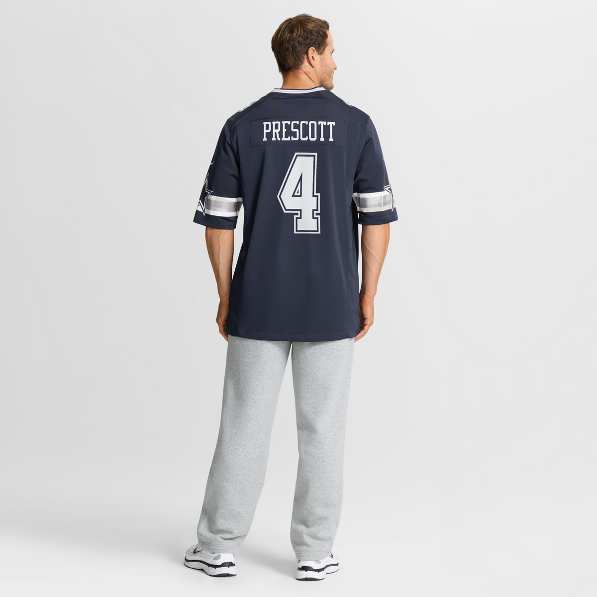 Dallas Cowboys Dak Prescott Navy Game Team Jersey
