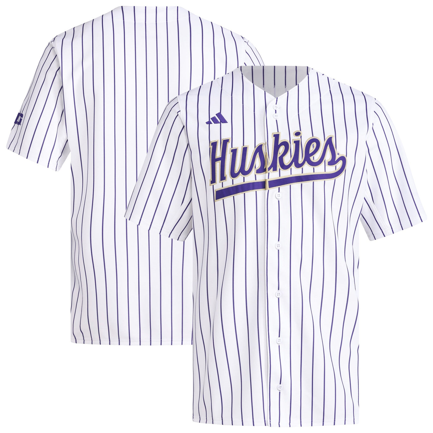 adidas White Washington Huskies Replica Baseball Jersey