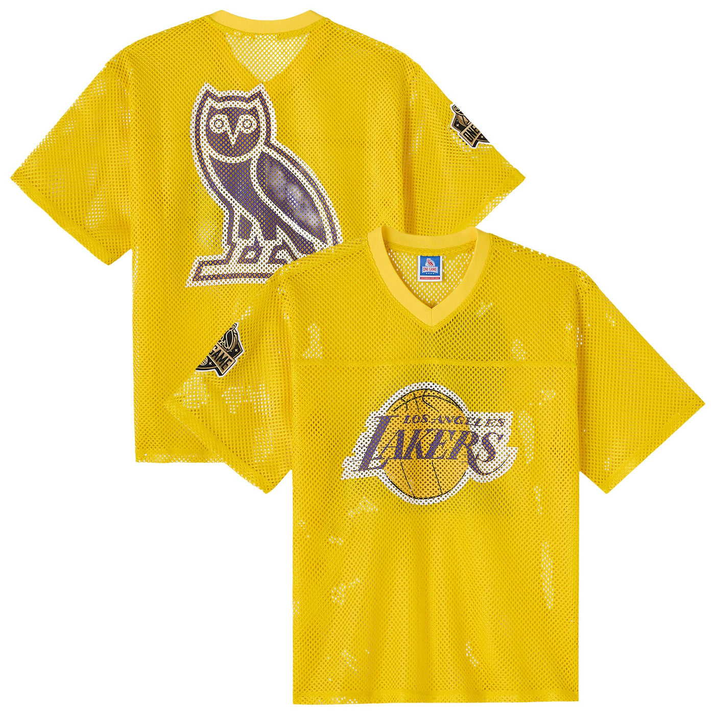 Los Angeles Lakers X OVO Mesh Football Jersey -