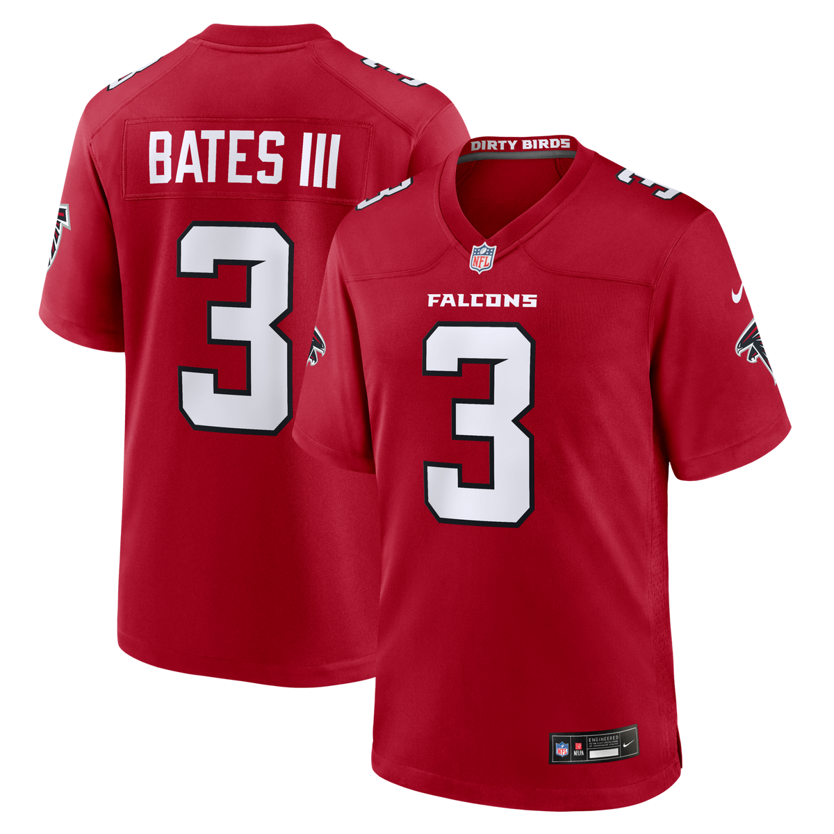 Atlanta Falcons Jessie Bates III Red Game Jersey
