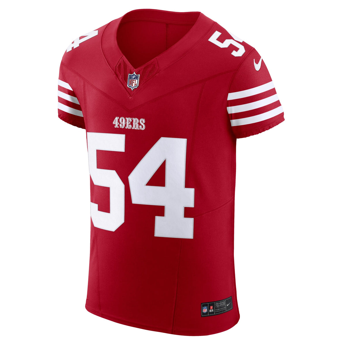 San Francisco 49ers Fred Warner Scarlet Team Vapor F.U.S.E. Elite Jersey