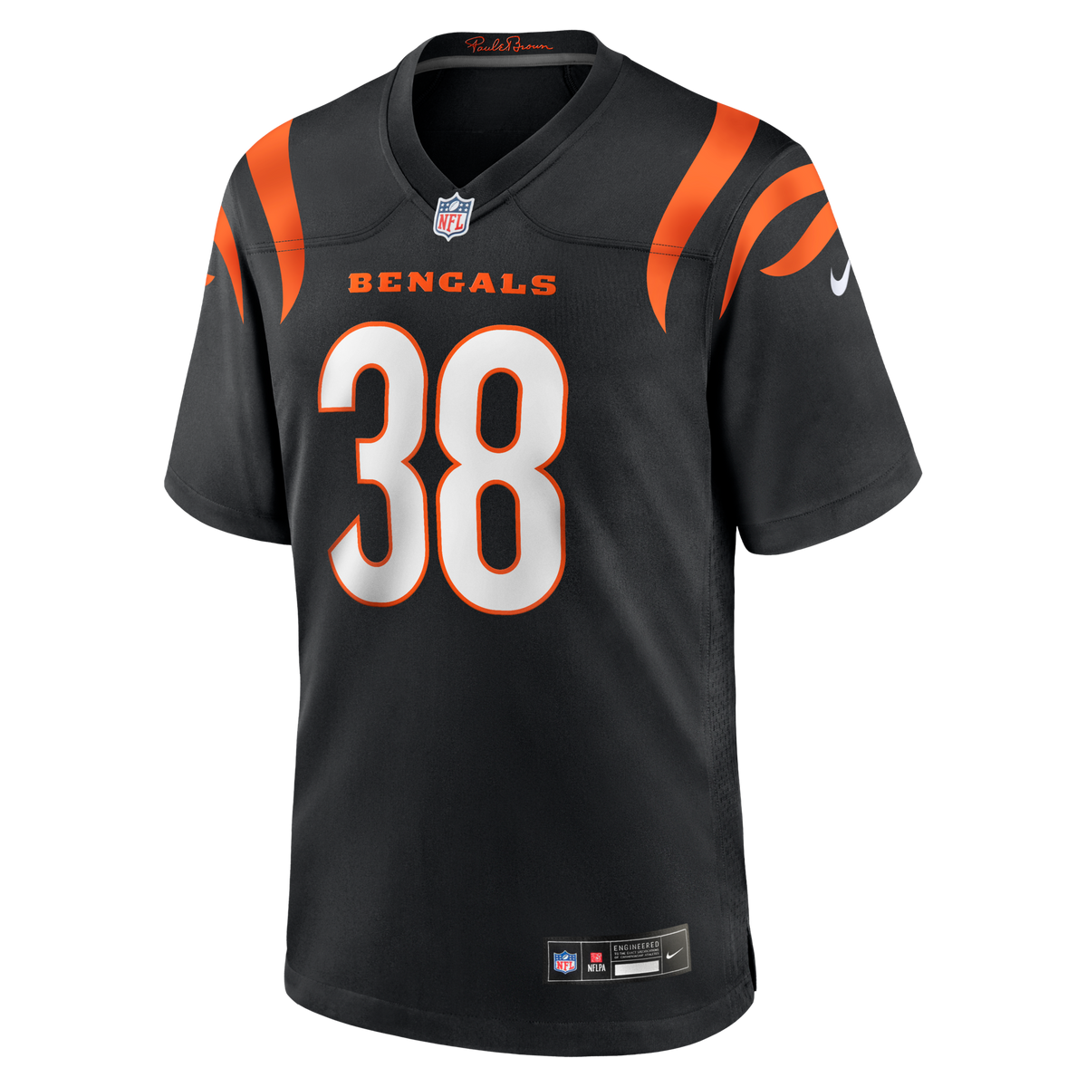 Cincinnati Bengals DJ Ivey Black Team Game Jersey