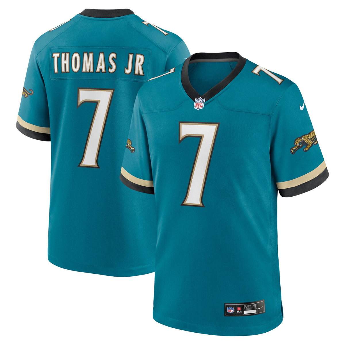 Jacksonville Jaguars Brian Thomas Jr. Teal Alternate Game Jersey