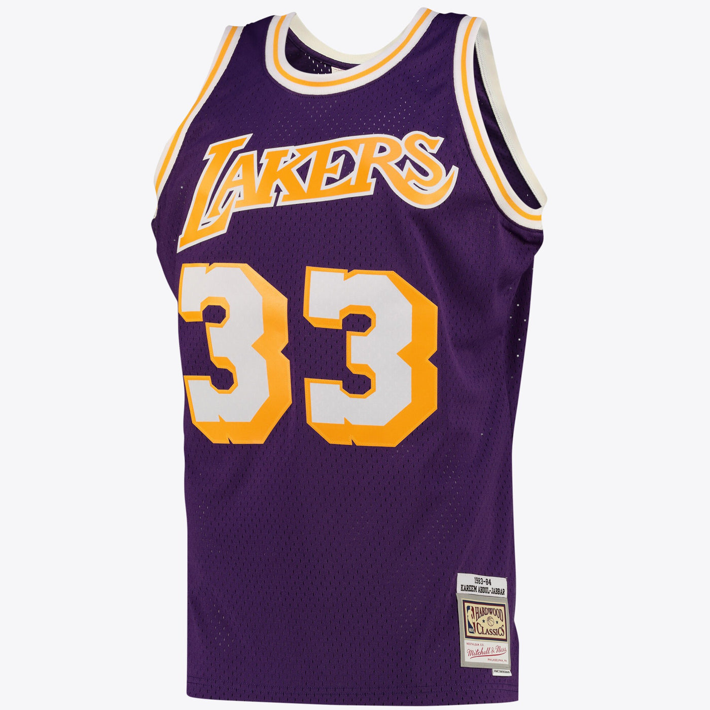 Los Angeles Lakers Kareem Abdul-Jabbar Alternate Swingman Jersey By Mitchell & Ness - Purple -