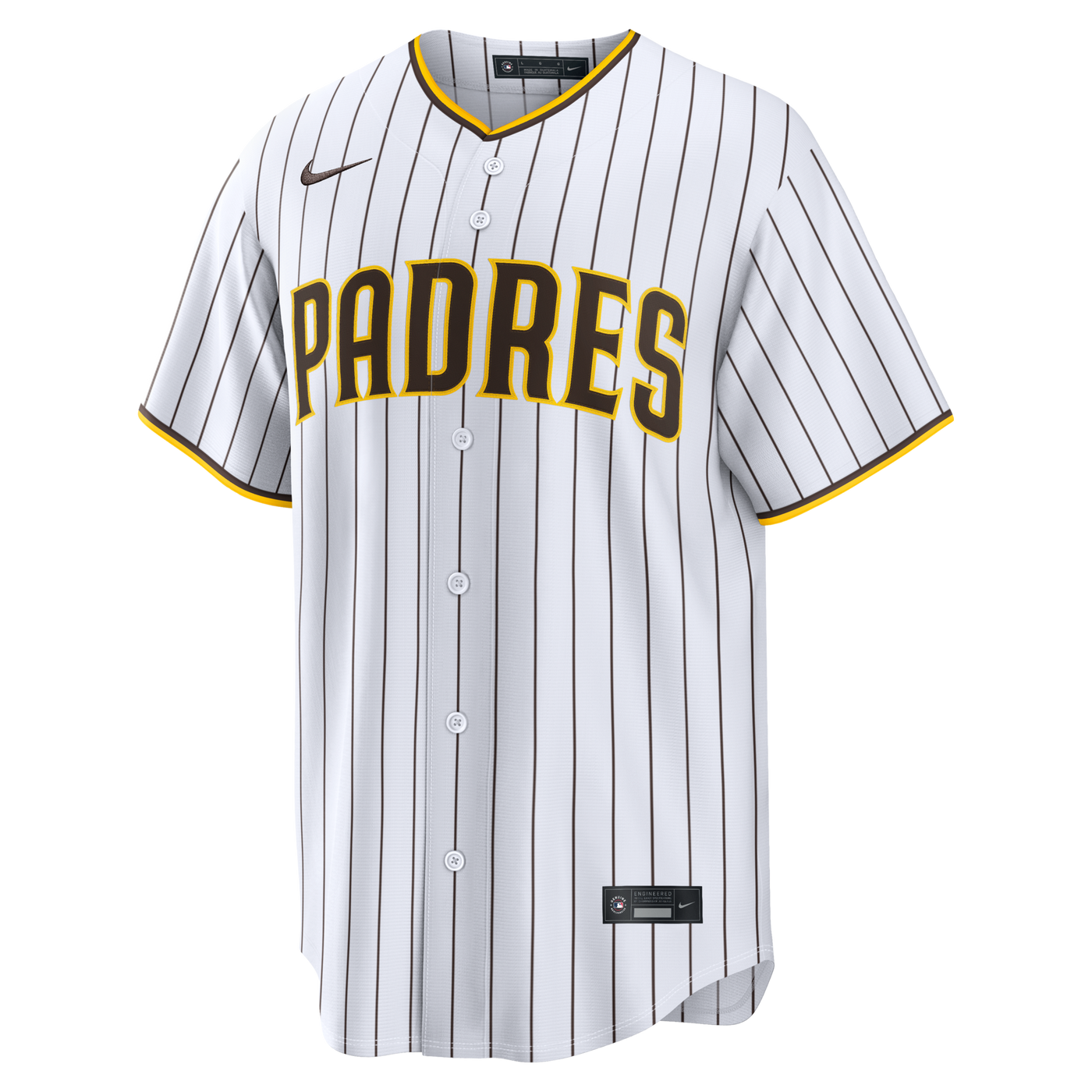 San Diego Padres Nike White Home Replica Custom Jersey