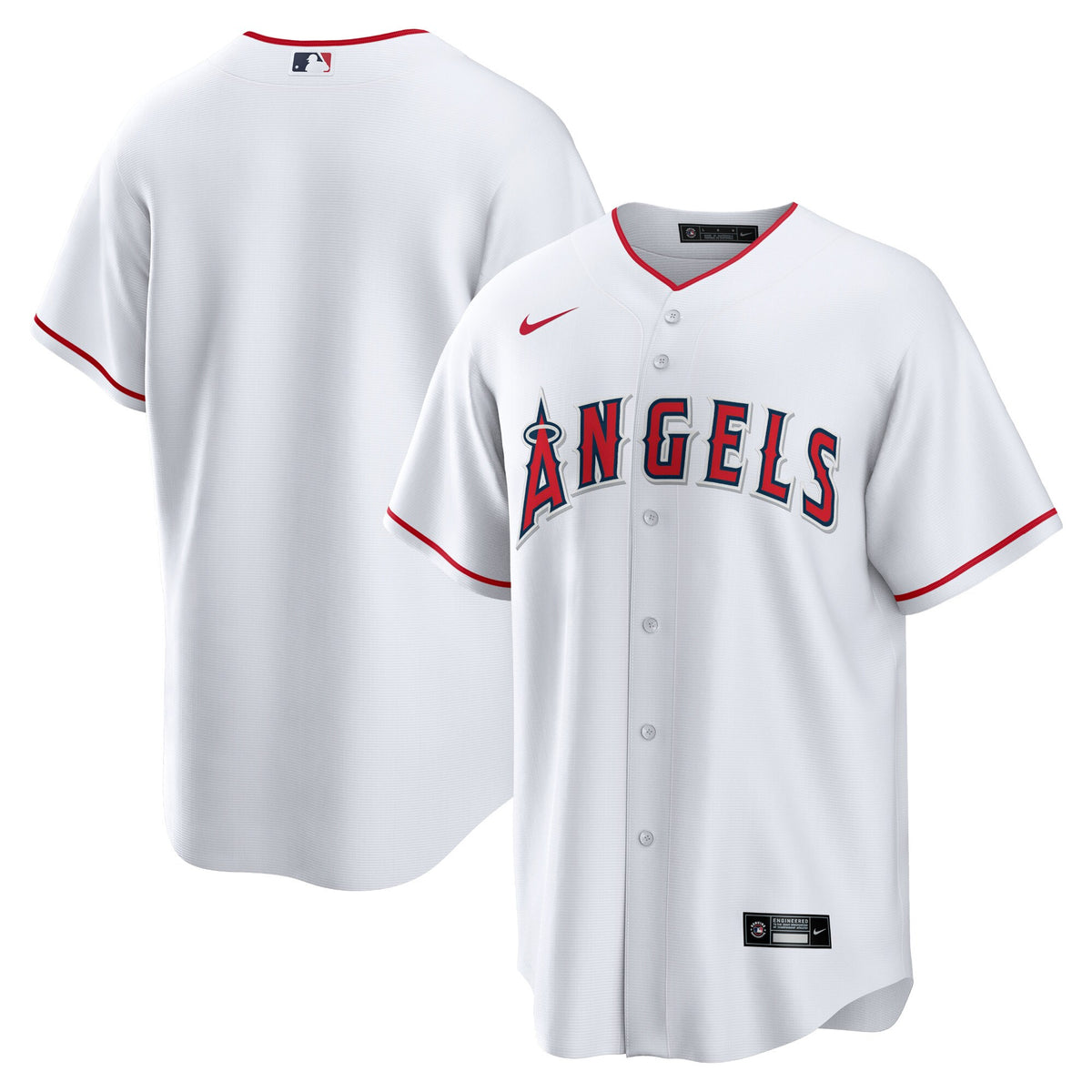 Los Angeles Angels White Home Blank Replica Jersey