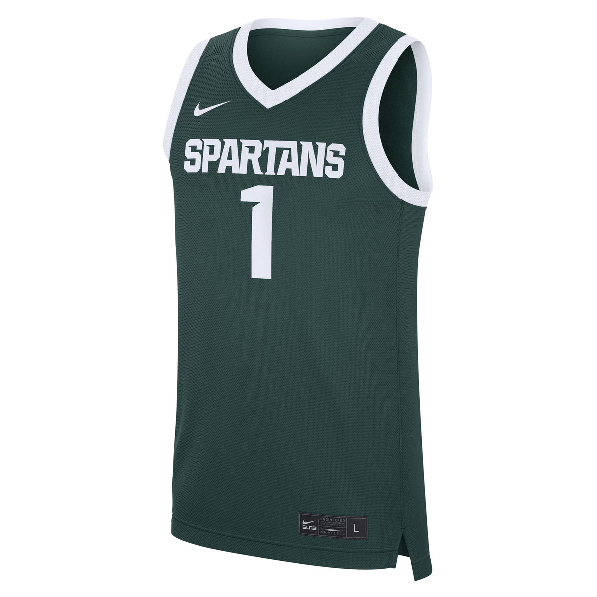 #1 Michigan State Spartans Road Replica Jersey - Green