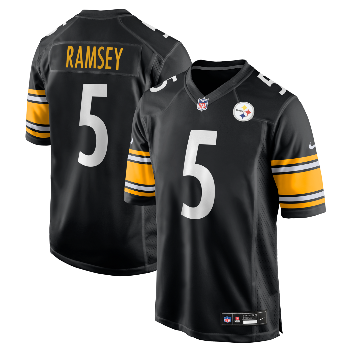 Pittsburgh Steelers Jalen Ramsey Nike Black Team Game Jersey