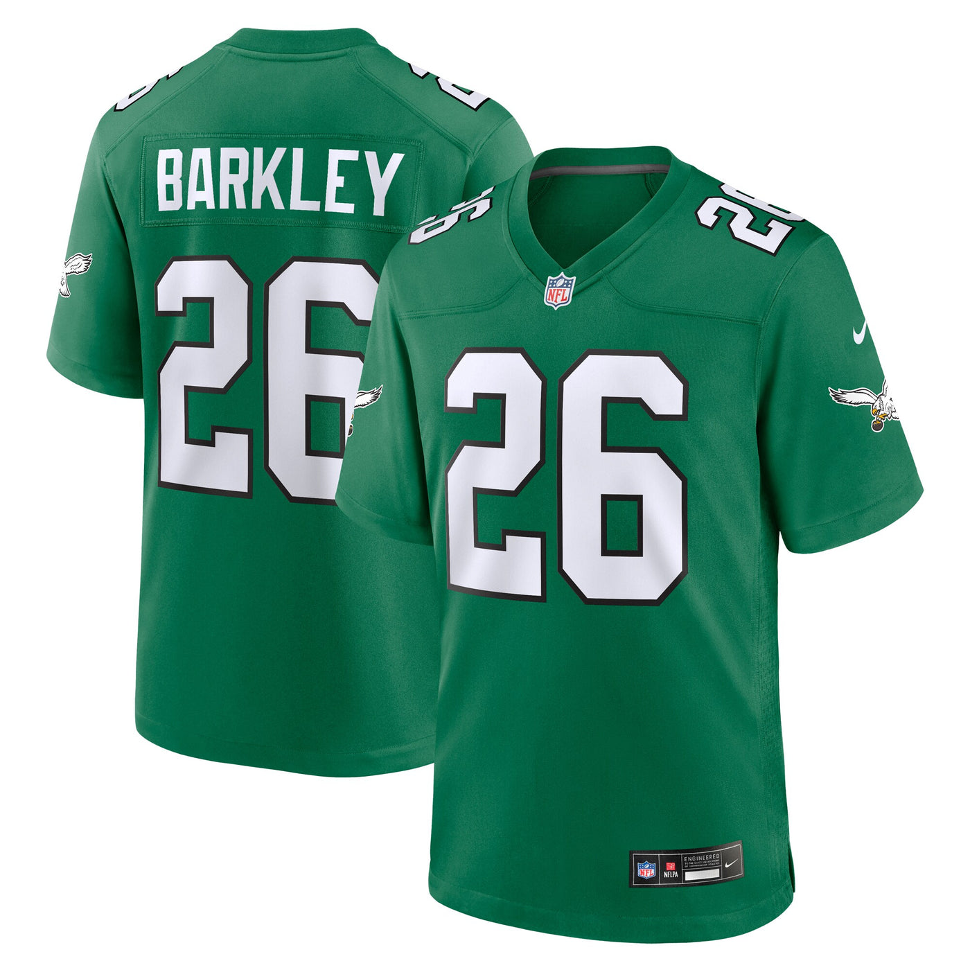 Philadelphia Eagles Saquon Barkley Nike Kelly Green Alternate Game Jersey