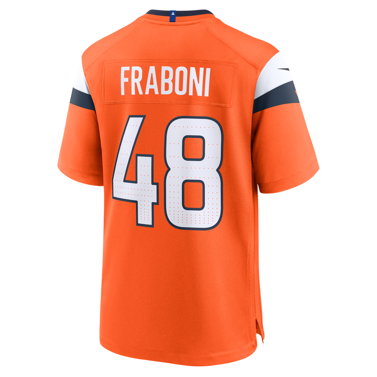 Denver Broncos Mitchell Fraboni Nike Orange Team Game Jersey