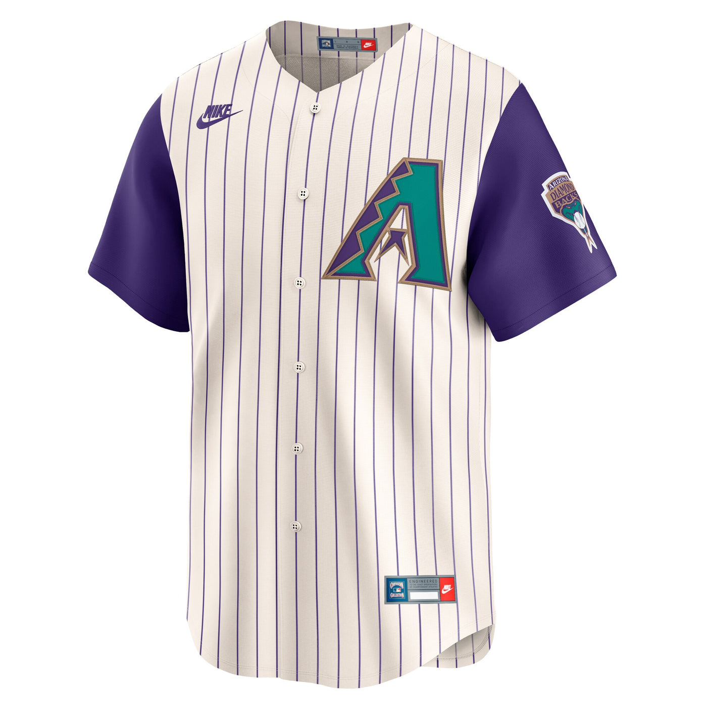 Arizona Diamondbacks Randy Johnson Nike Cream Throwback Cooperstown Collection Limited Jersey