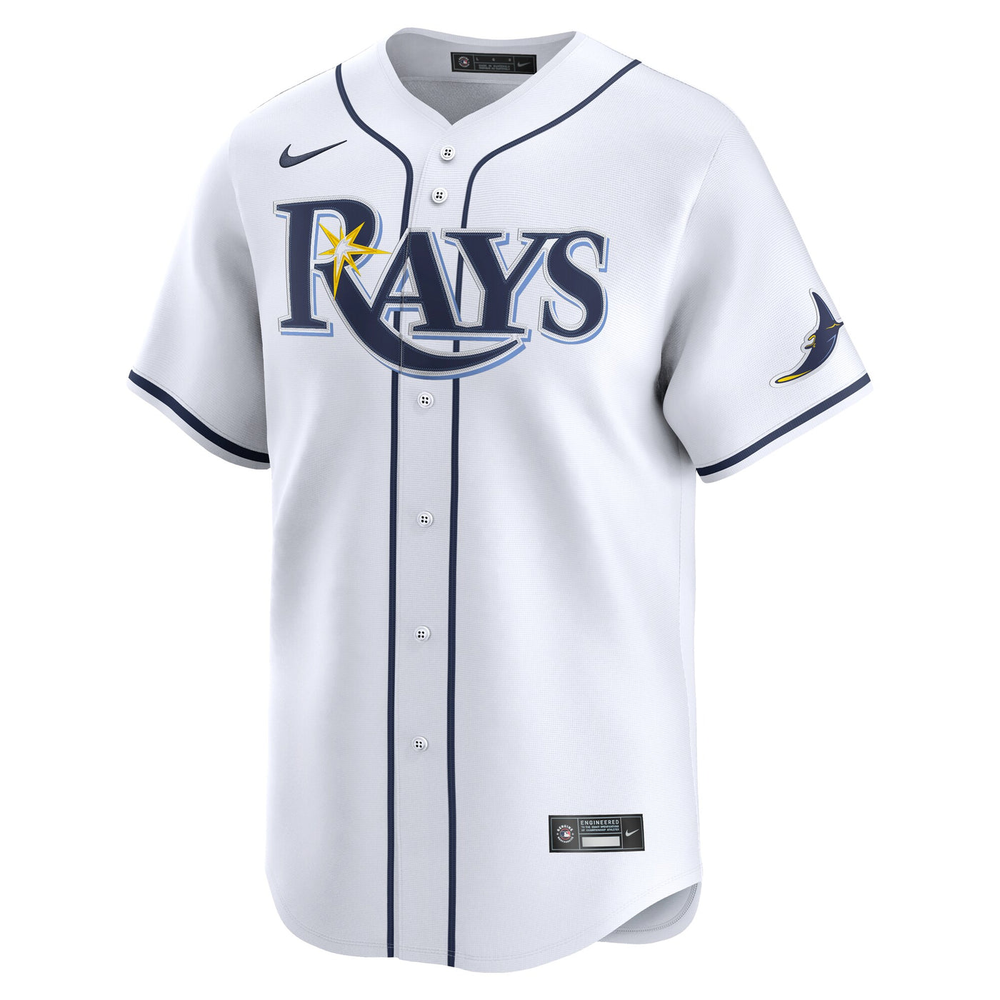 Tampa Bay Rays Junior Caminero Nike White Home Limited Jersey