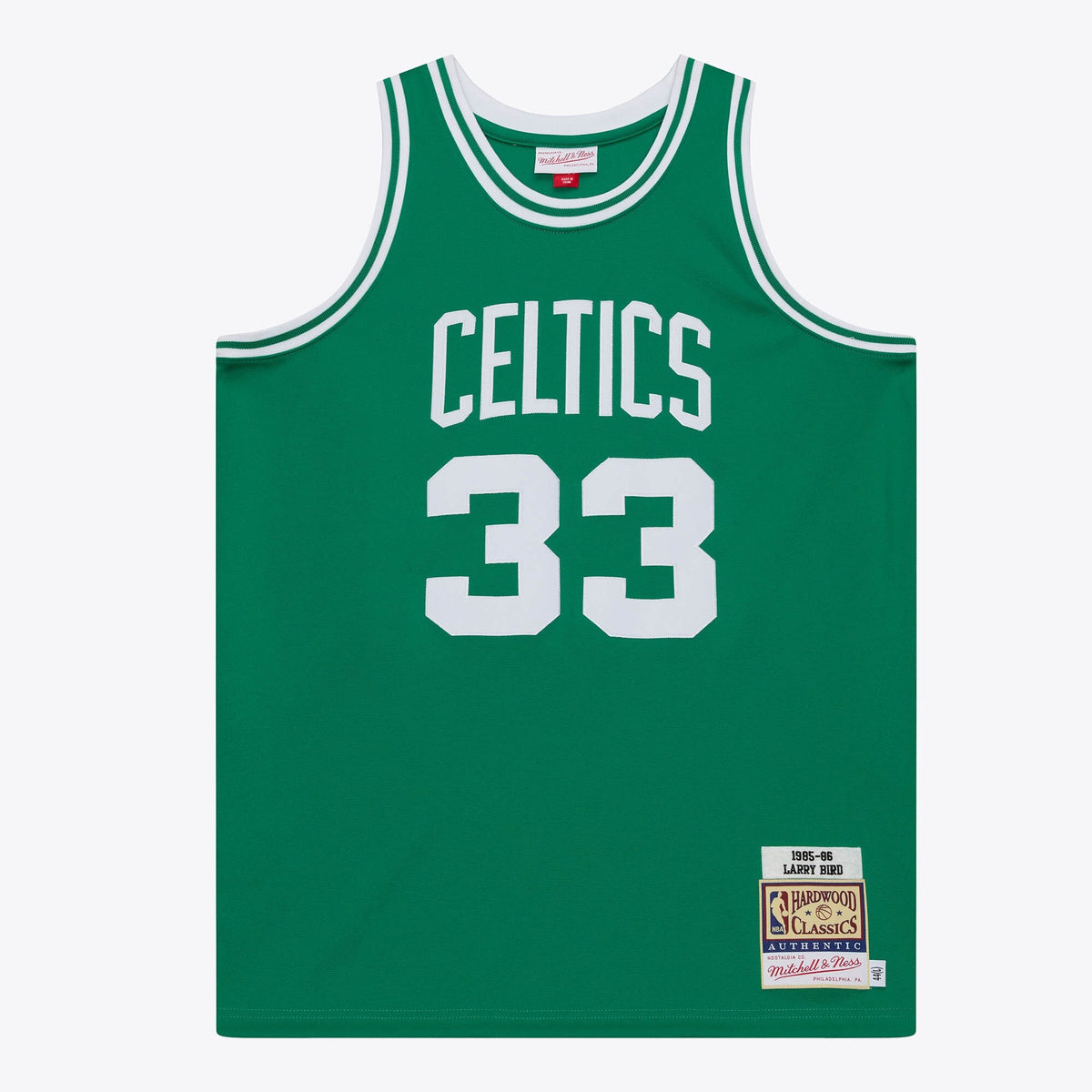 Boston Celtics Mitchell & Ness Larry Bird 1985 Authentic Road Jersey - Kelly Green
