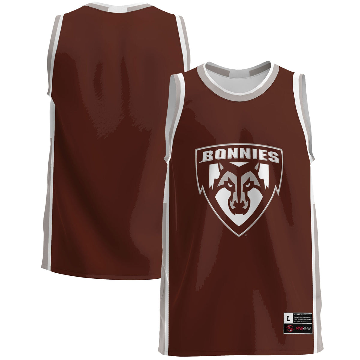 St. Bonaventure Bonnies GameDay Greats Lightweight Basketball Jersey - Brown