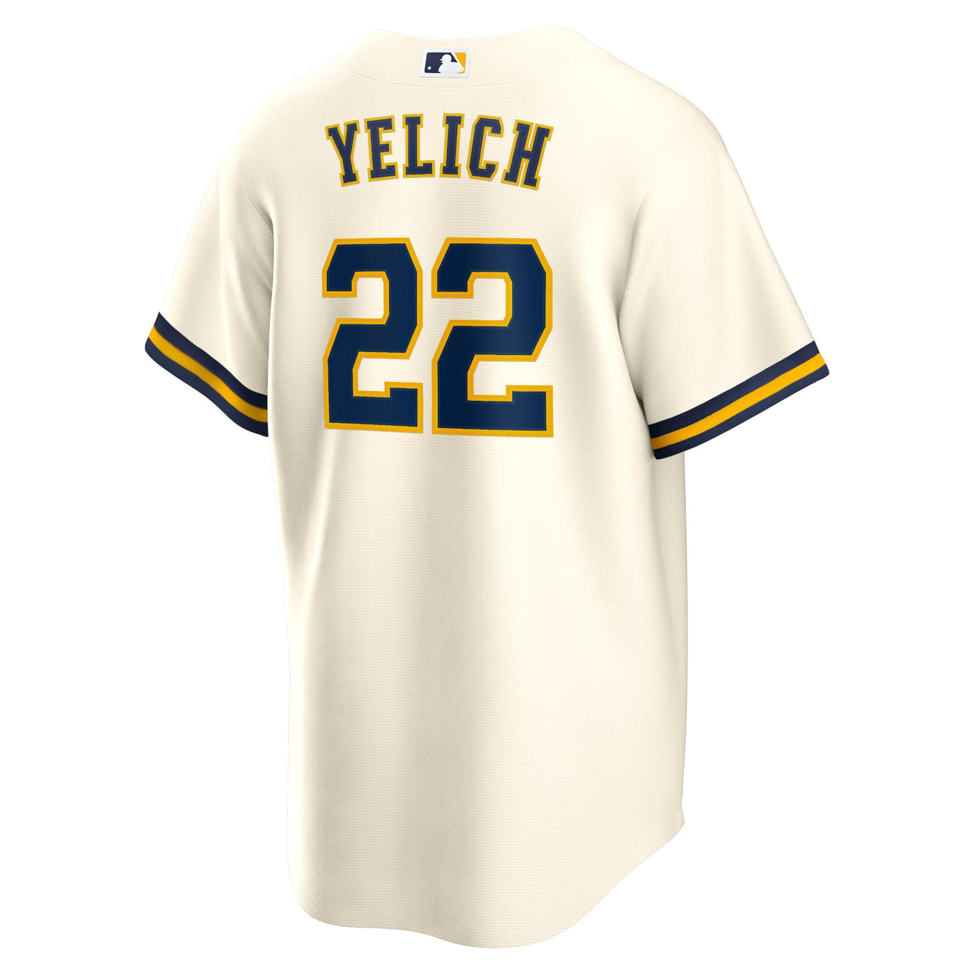 Milwaukee Brewers Christian Yelich Nike Cream Home Replica Player Jersey