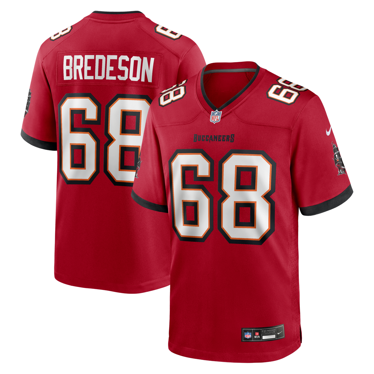 Tampa Bay Buccaneers Ben Bredeson Red Game Jersey