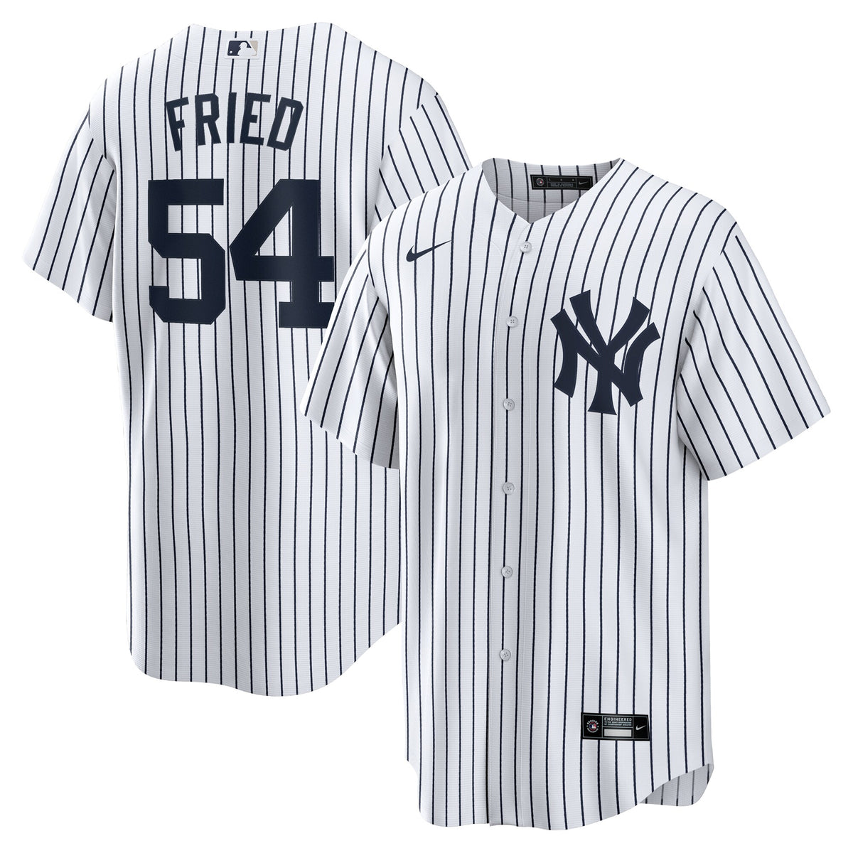 New York Yankees Max Fried White Home Replica Player Jersey