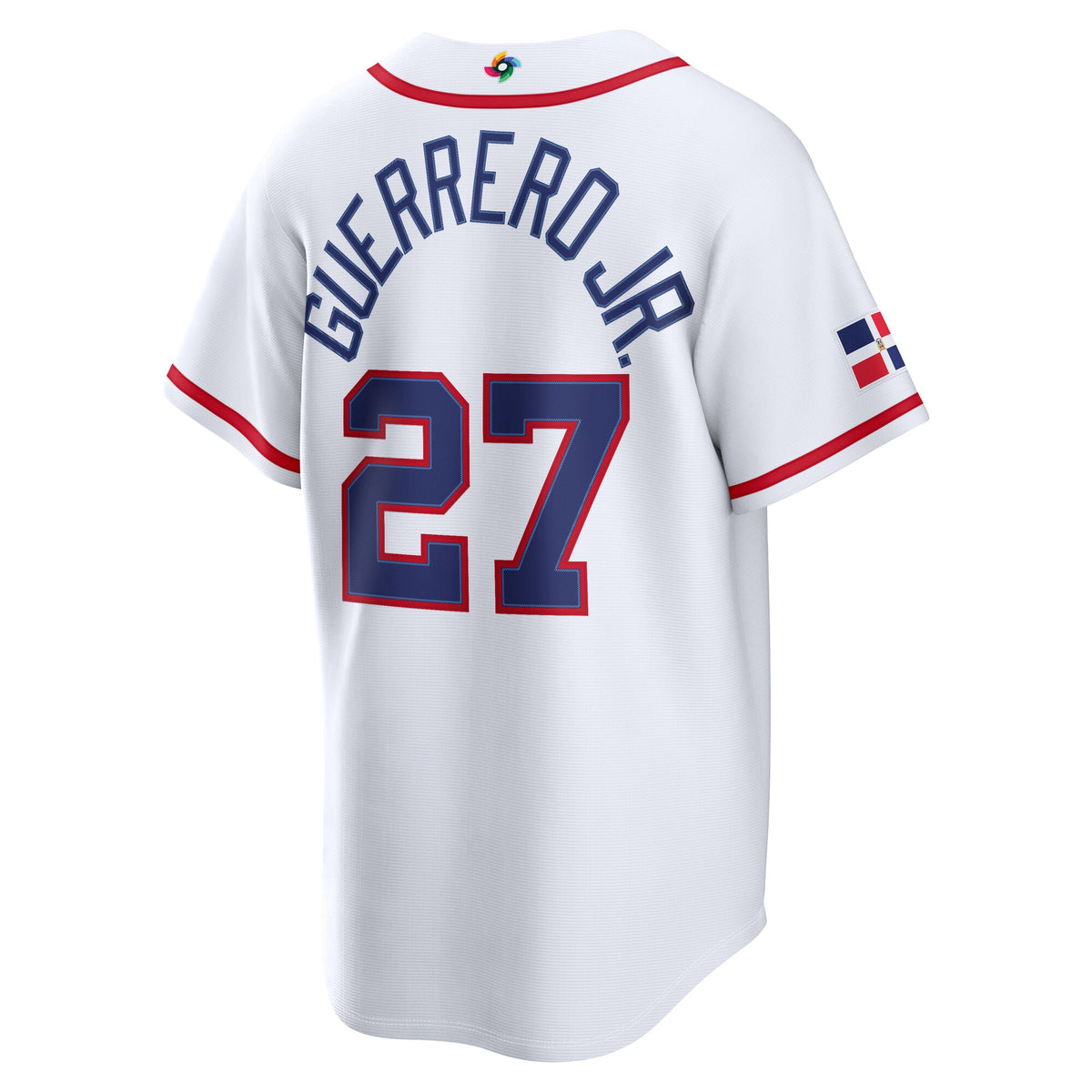 Dominican Republic Baseball Vladimir Guerrero Jr. White 2026 World Baseball Classic Home Stadium Jersey