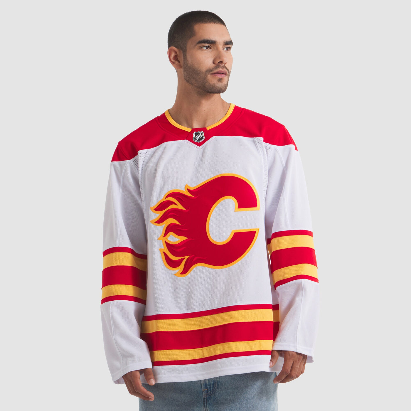 Calgary Flames Fanatics White Away Premium Jersey