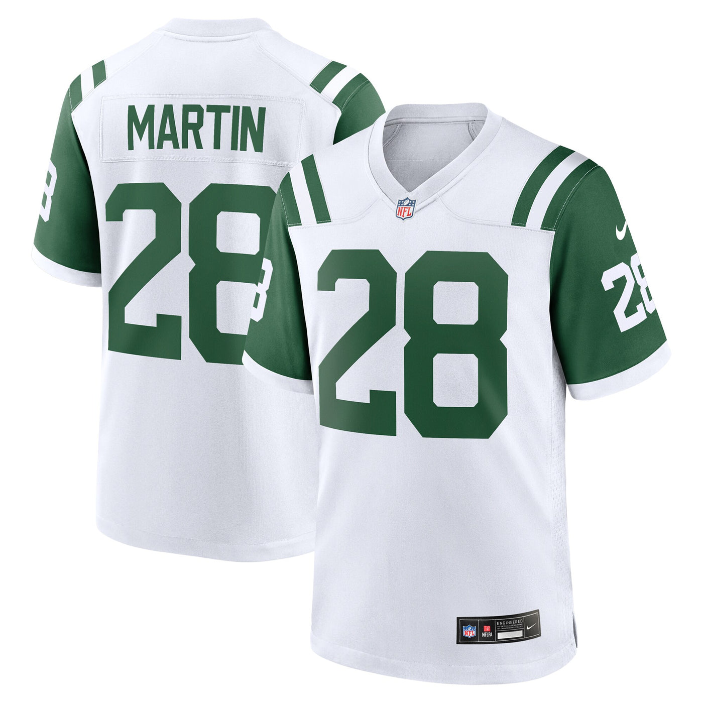 New York Jets Curtis Martin Nike White Retired Player Alternate Game Jersey