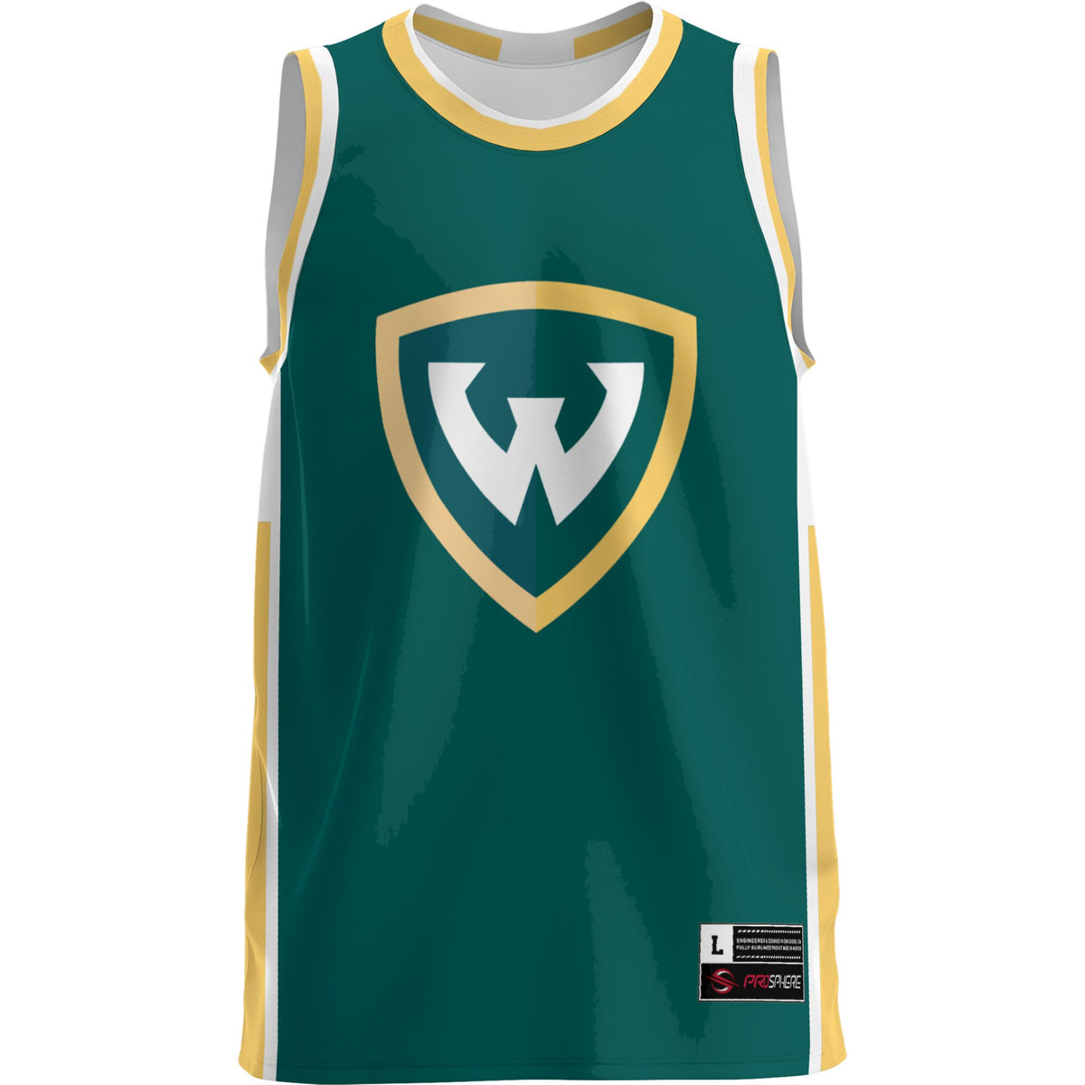 Wayne State Wildcats GameDay Greats Lightweight Basketball Jersey - Green