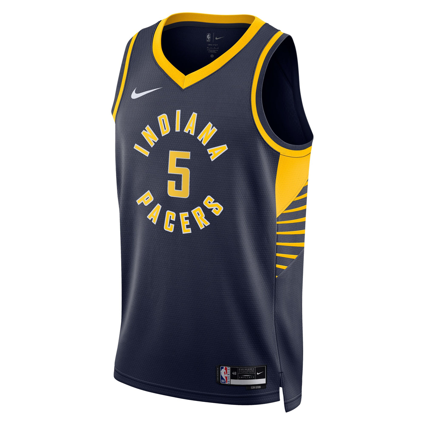 Indiana Pacers Nike Icon Edition Swingman Jersey - Navy - Jarace Walker