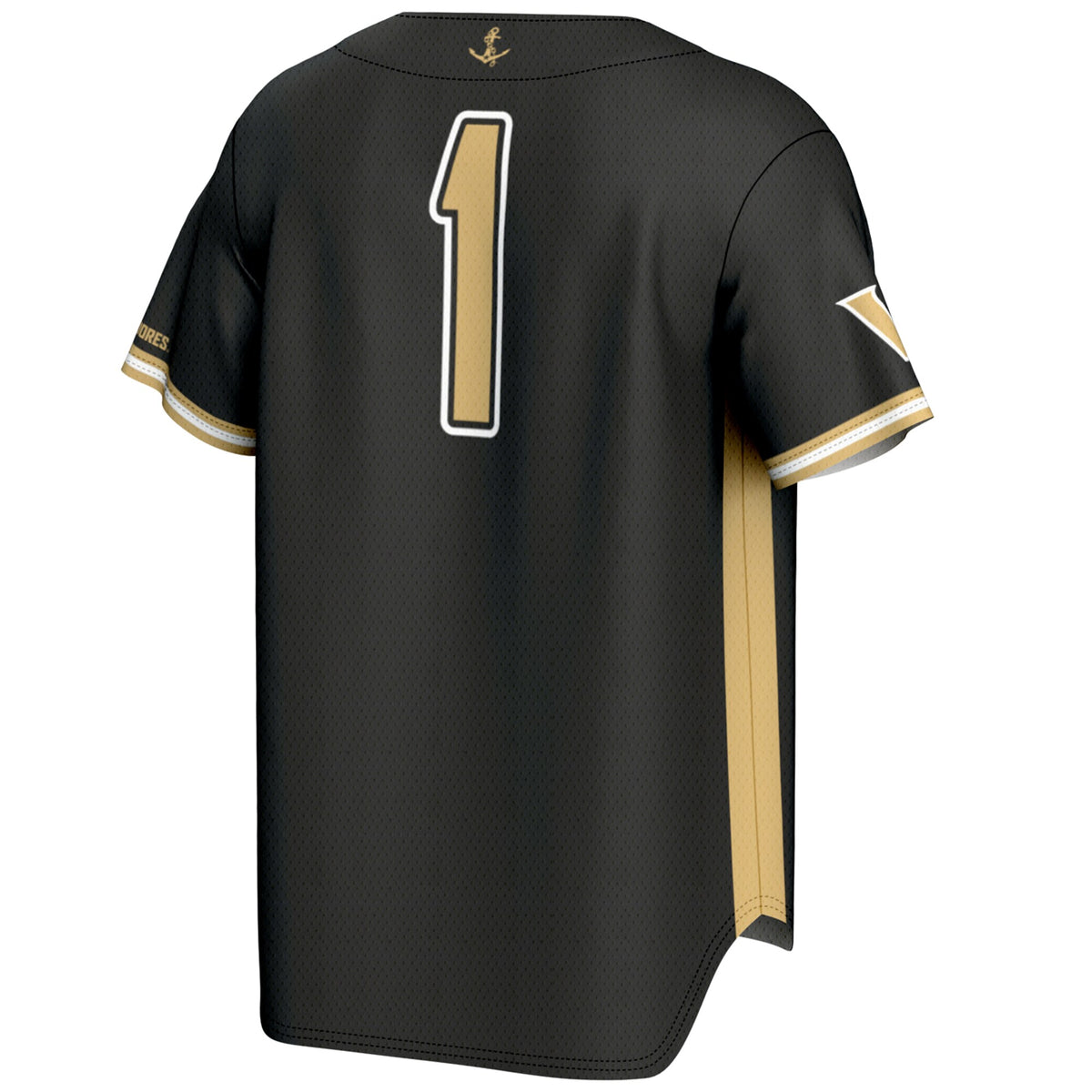 #1 Vanderbilt Commodores GameDay Greats Lightweight Baseball Jersey - Black