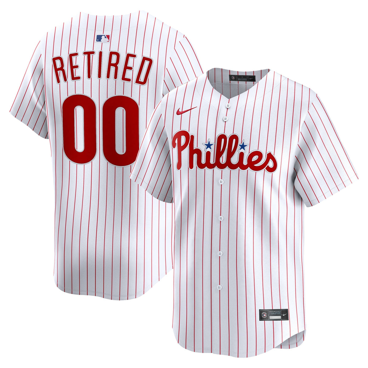 Philadelphia Phillies White Home Limited Pick-A-Player Retired Roster Jersey