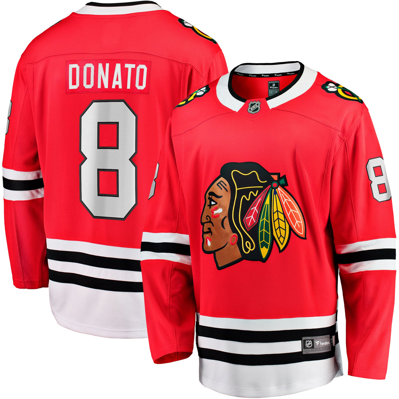 Chicago Blackhawks Ryan Donato Fanatics Red Home Breakaway Jersey