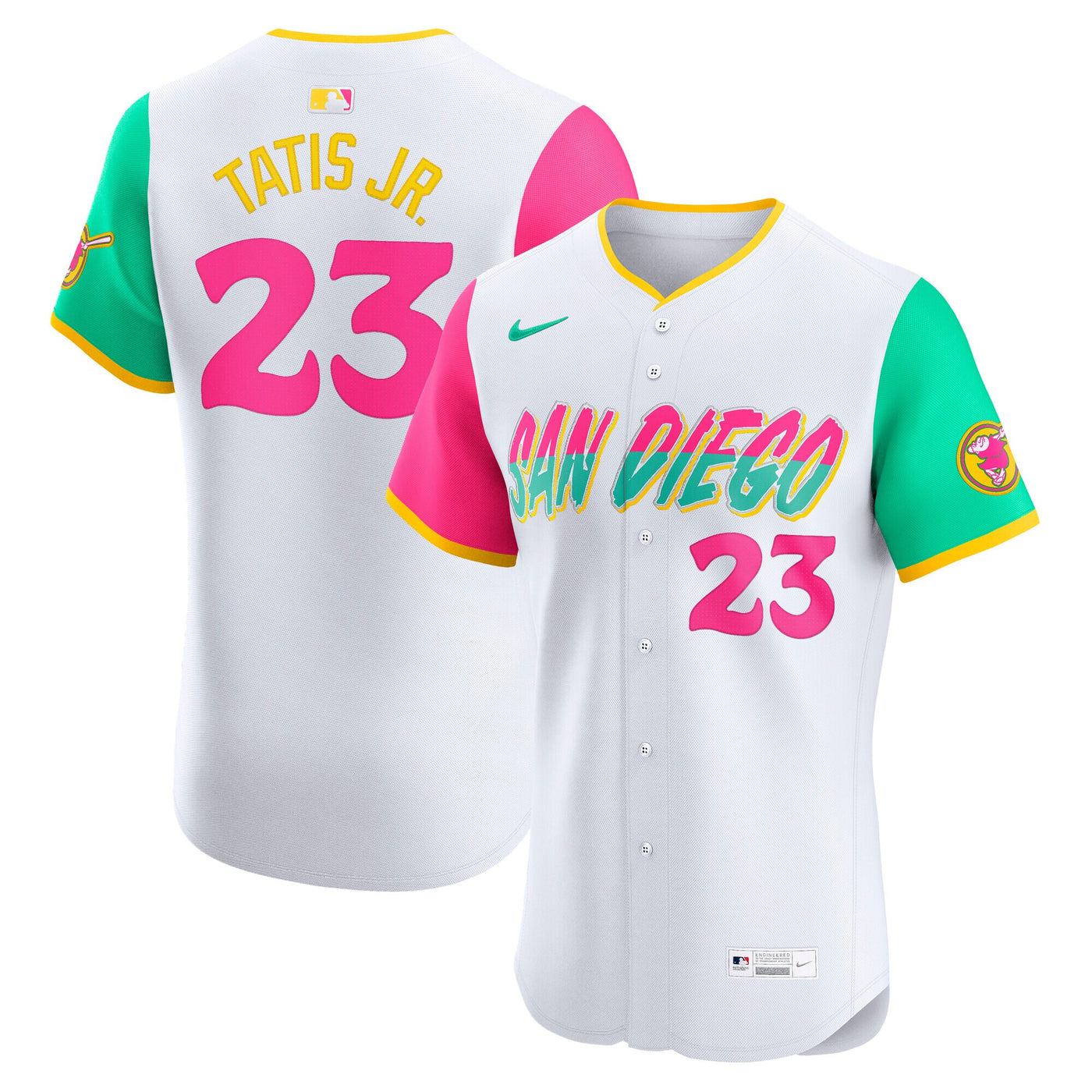 San Diego Padres Fernando Tatis Jr. Nike White City Connect Elite Jersey