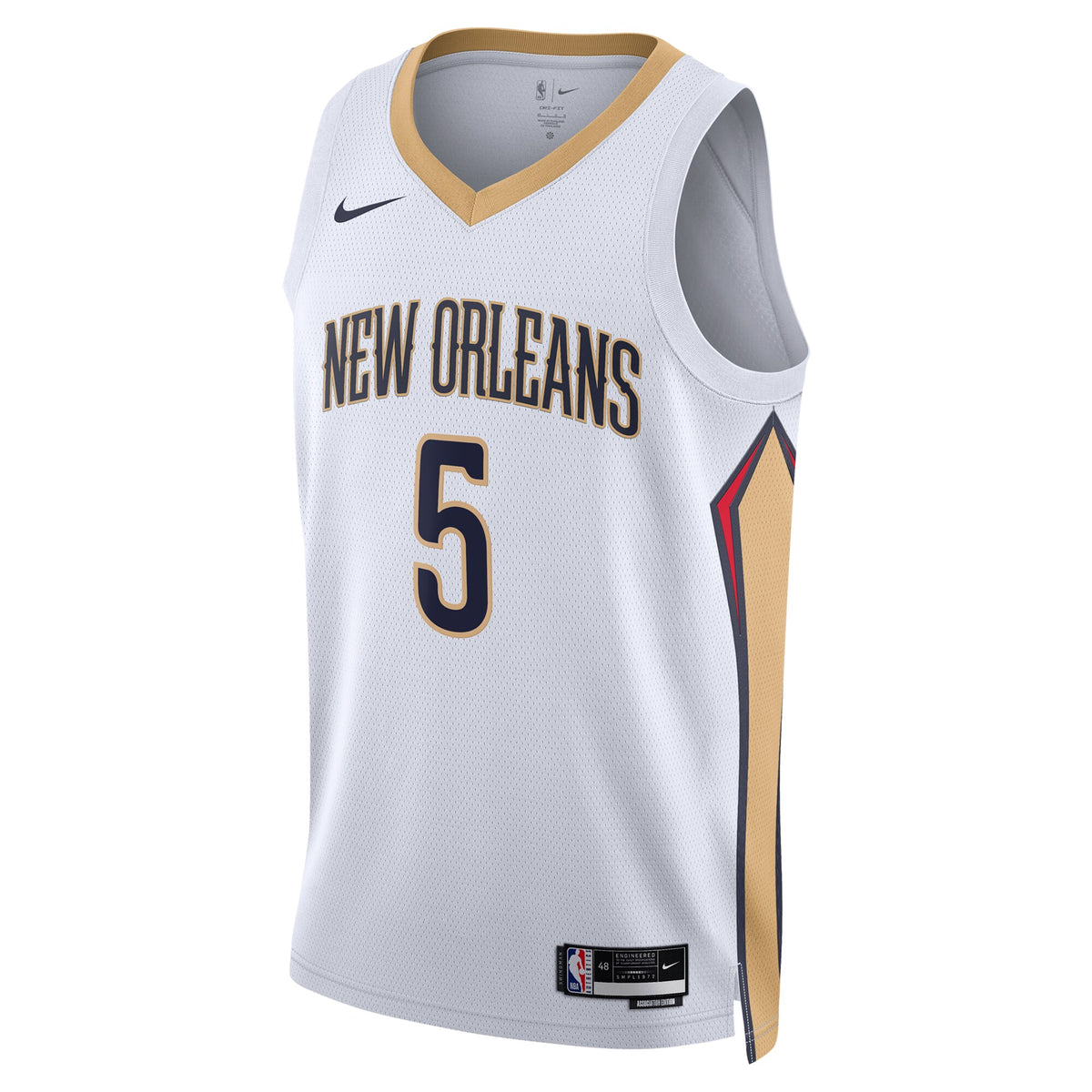New Orleans Pelicans Association Edition Swingman Jersey - White - Dejounte Murray -