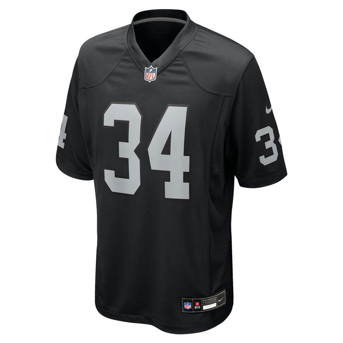 Las Vegas Raiders Bo Jackson Black Game Retired Player Jersey